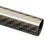 18mm(16mm) Woven Finish Carbon Fibre Tube CFT-WF-18-16-1